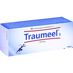 Eine Packung Gel mit dem Namen "Traumeel s" für 30 ml Mischung zum Einnehmen.