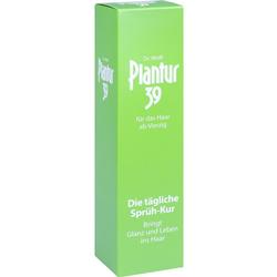 Eine grüne Verpackung von Plantur 39, einem Haarpflegeprodukt.