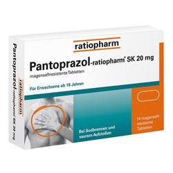 Eine Medikamentenschachtel für Pantoprazol zur Behandlung von Sodbrennen.