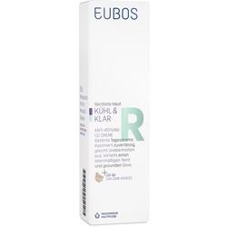 Eine weiße Box einer CC Creme mit Anti-Rötung und Lichtschutzfaktor 50.